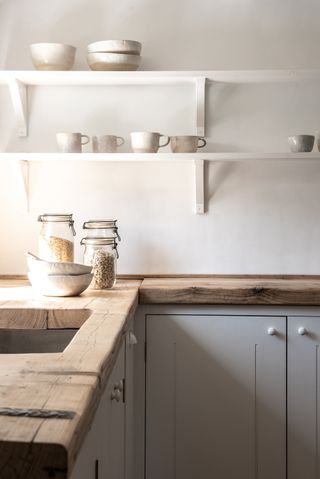 British standard kitchen wooden worktop