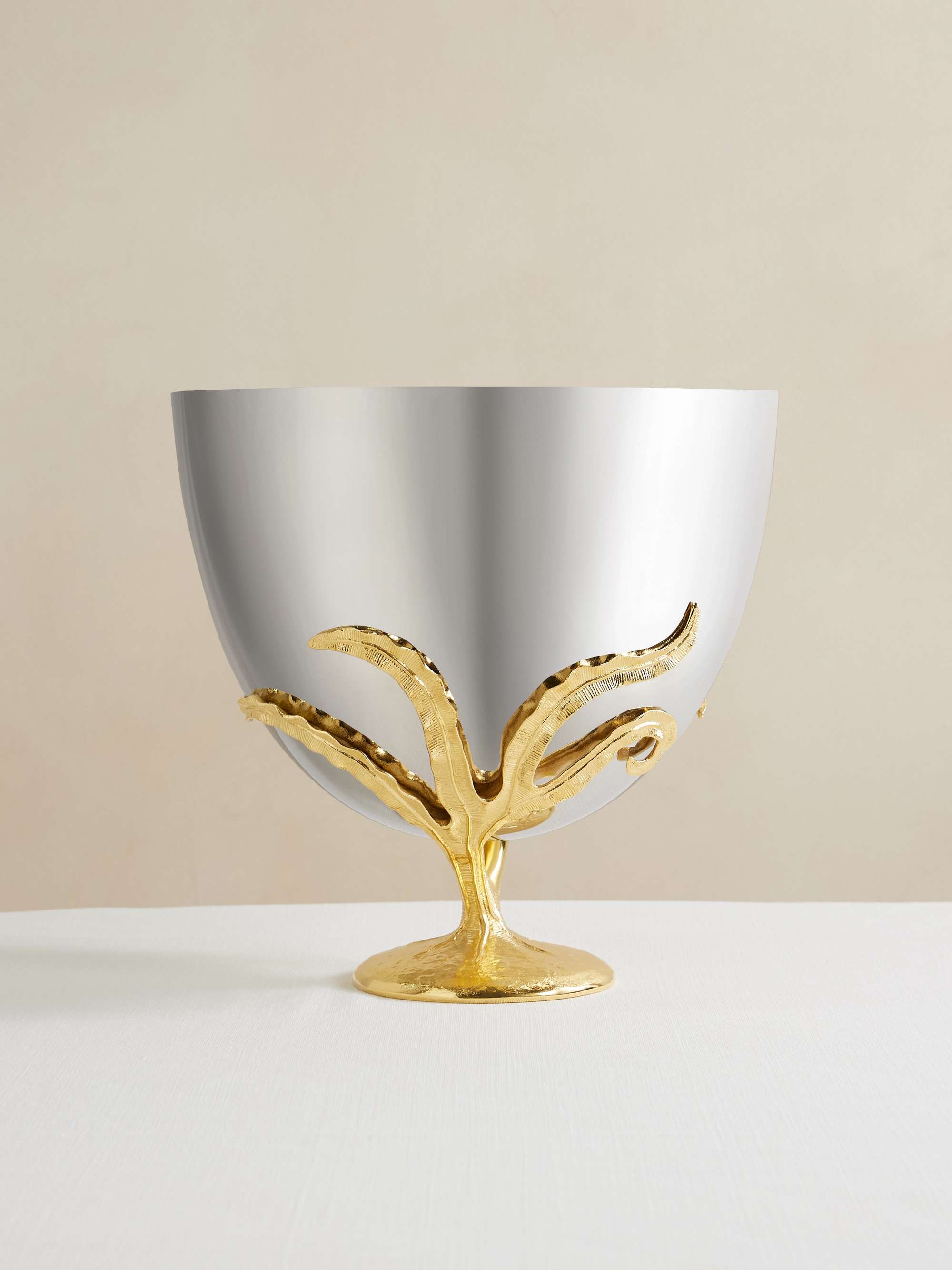 Fern Gold-Plated and Stainless Steel Champagne Bucket
