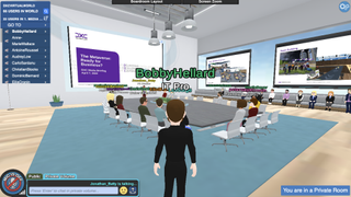 The DXC Metaverse briefing room