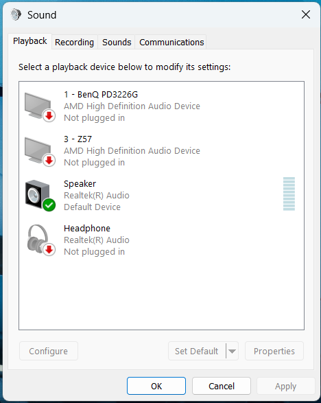 Old Windows menu