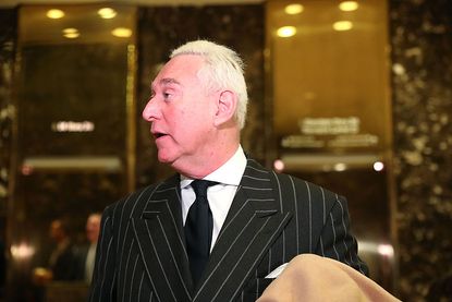 Roger Stone in Trump Tower in December 2016