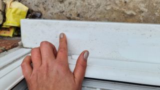 After cleaning a window sill with the Worx Hydroshot WG630E.1