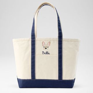 Mark and Graham, Embroidered Canvas Dog Tote