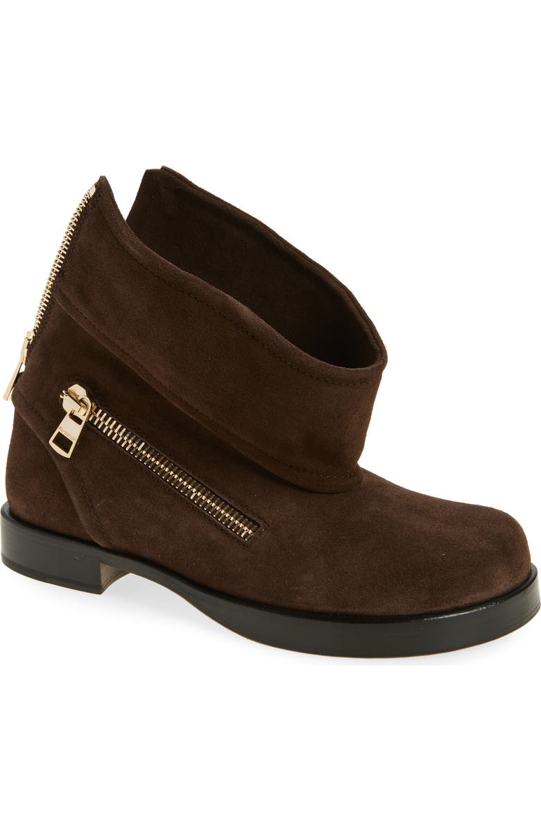 Biker Foldover Shaft Bootie