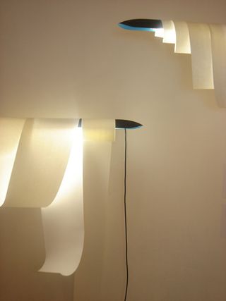 White modern lamp design
