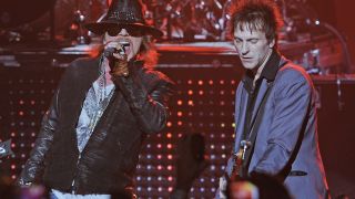 Axl Rose and Tommy Stinson 