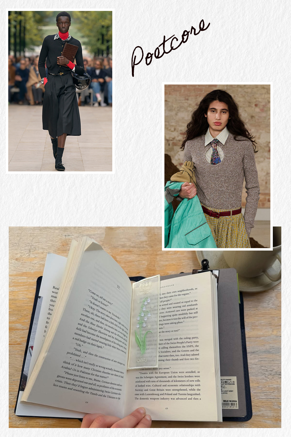 Celine F/W 26, Moschino F/W 26, @poppyalmond - Poetcore