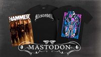 Mastodon on the cover of Metal Hammer, and a t-shirt featuring the band's name