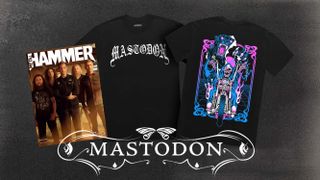Mastodon on the cover of Metal Hammer, and a t-shirt featuring the band's name