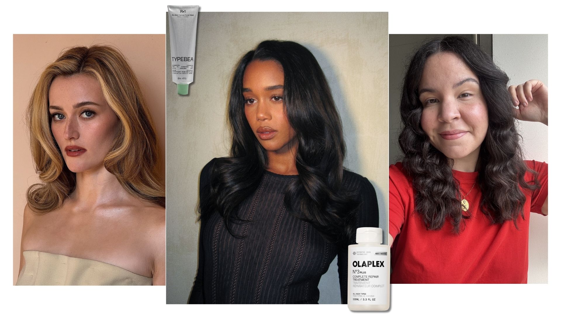 A collage with Sarah Pigeon, Laura Harrier and Mica Ricketts