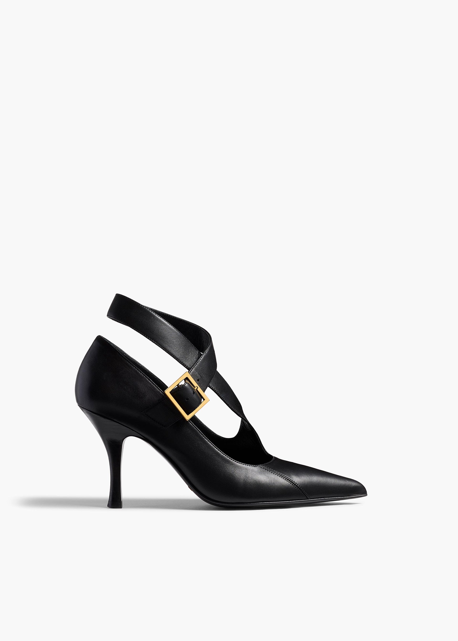 Sloan Pump in Black Leather - 35 / Black / Upper100%llsole100%cl