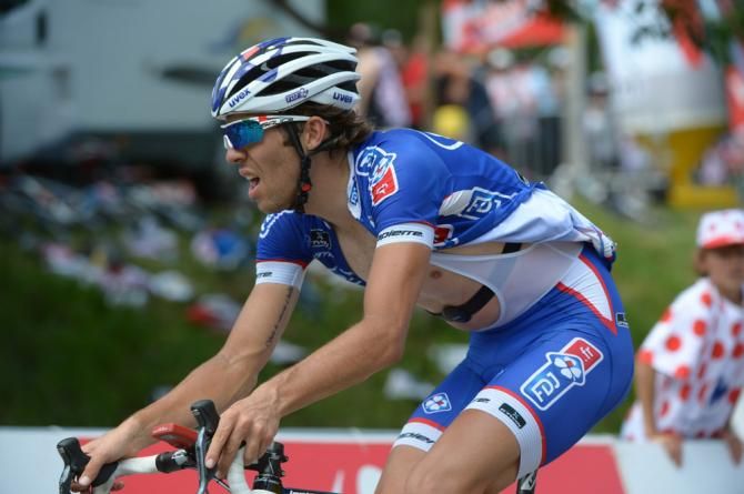 French hopeful Thibaut Pinot (FDJ) lost six minutes to stage 8 winner Chris Froome