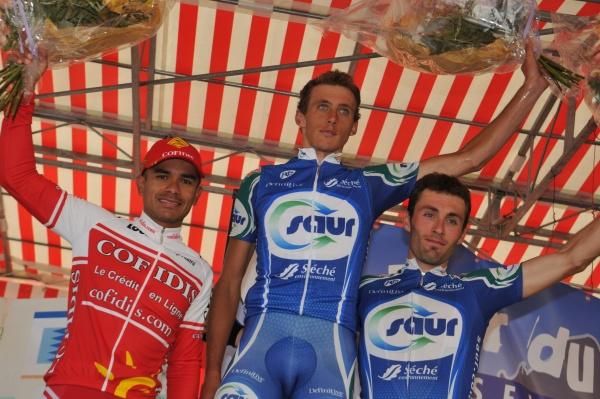 The podium at the 2010 Tour du Doubs