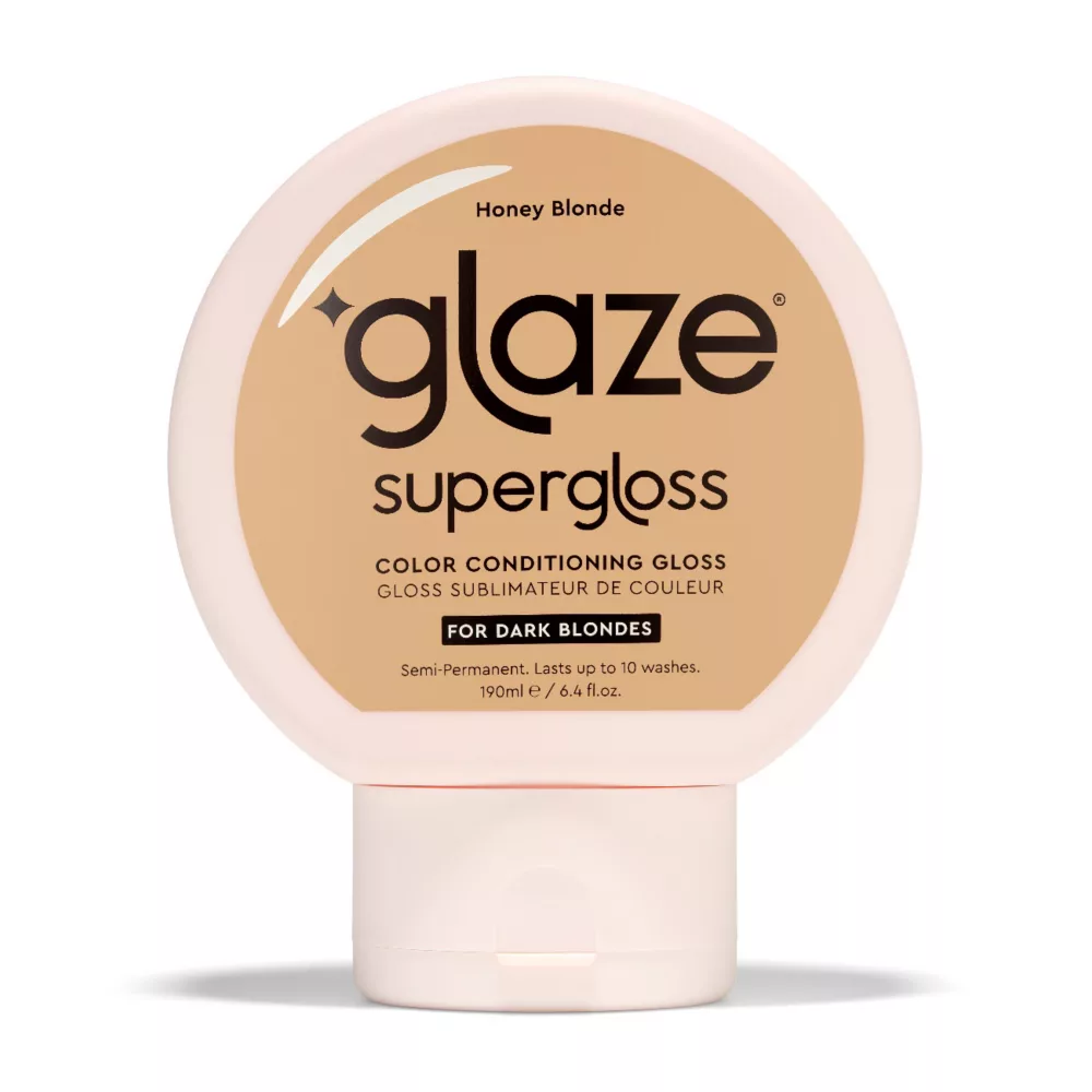 Glaze Supergloss Color Conditioning Hair Gloss Honey Blonde for Instant Shine 190ml