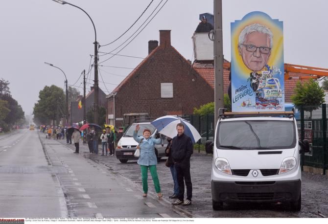 A mural in honour of Patrick Lefevere