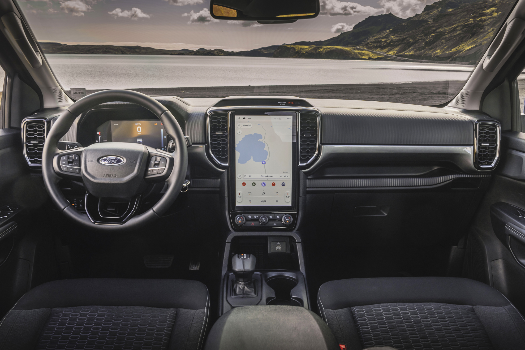 Ford Ranger PHEV zooming around Iceland