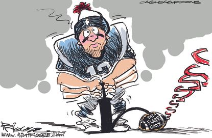 
Editorial cartoon U.S. NFL Deflategate