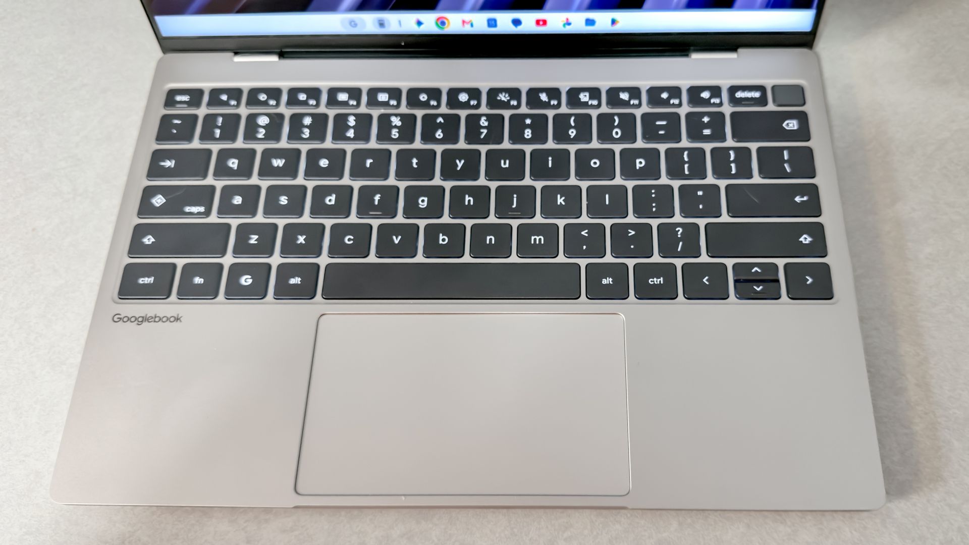 Dell XPS Googlebook on a counter