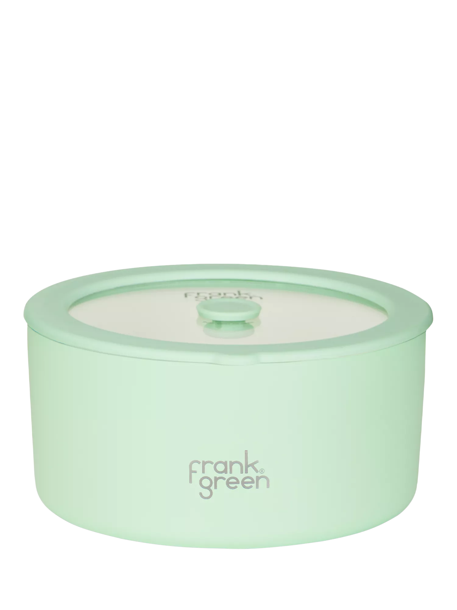Frank Green Large Stainless Steel Bowl With Glass Lid, 1.5l, Mint Gelato