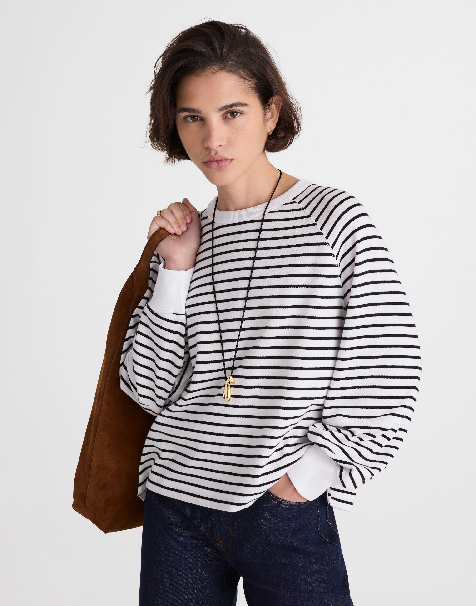 Relaxed Long-Sleeve Raglan Tee