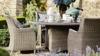 Best rattan garden furniture 2021 - best rattan dining table and chairs - OKA
