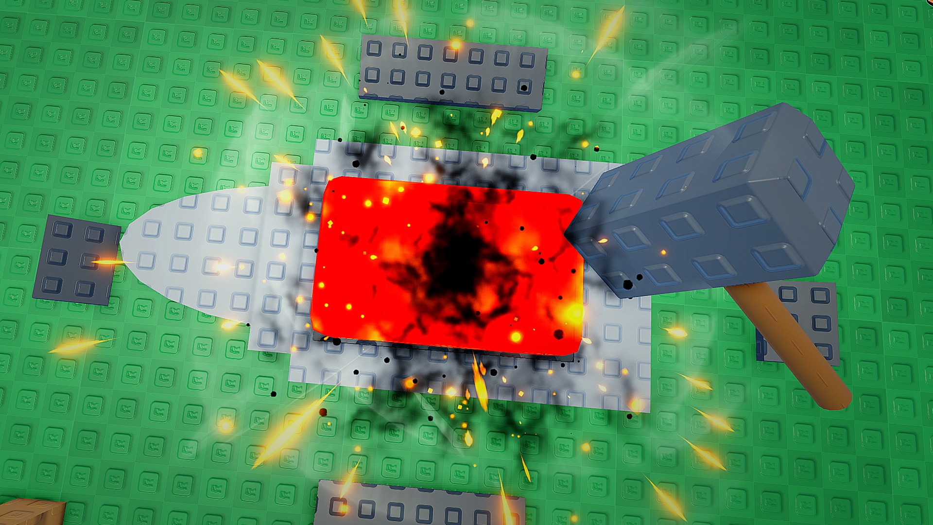 A hammer smashes down onto a forge to craft a weapon in +1 Loot to Forge.
