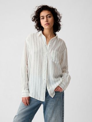 100% Linen Oversized Shirt