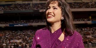 Jennifer Lopez as Selena Quintanilla-Pérez in Selena 1997, Houston Astrodome