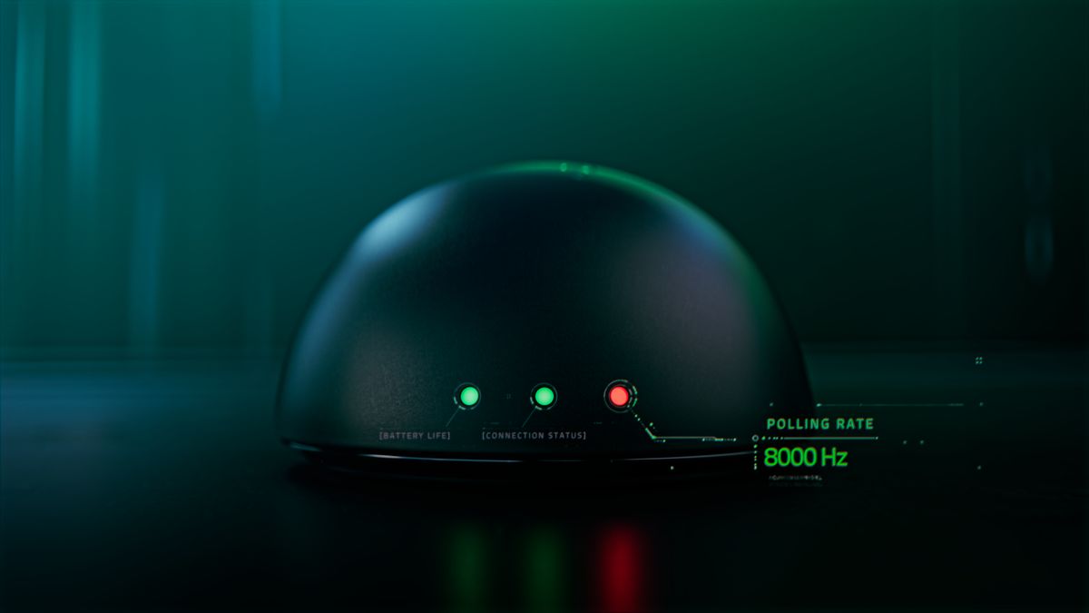 Image of the Razer DeathAdder V4 Pro wireless gaming mouse.