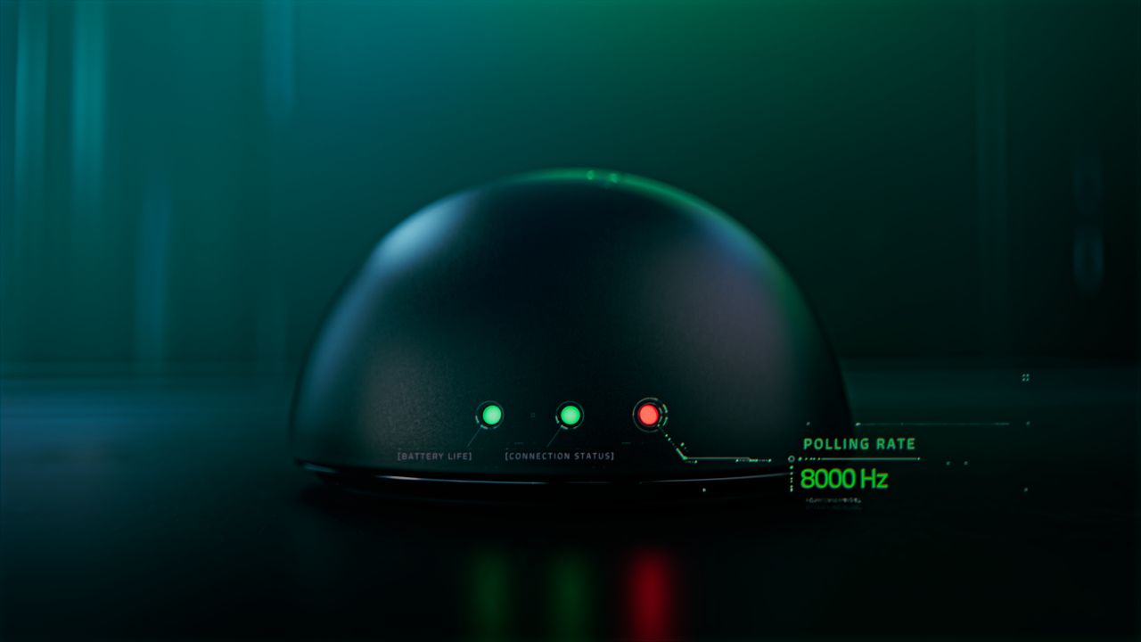 Image of the Razer DeathAdder V4 Pro wireless gaming mouse.
