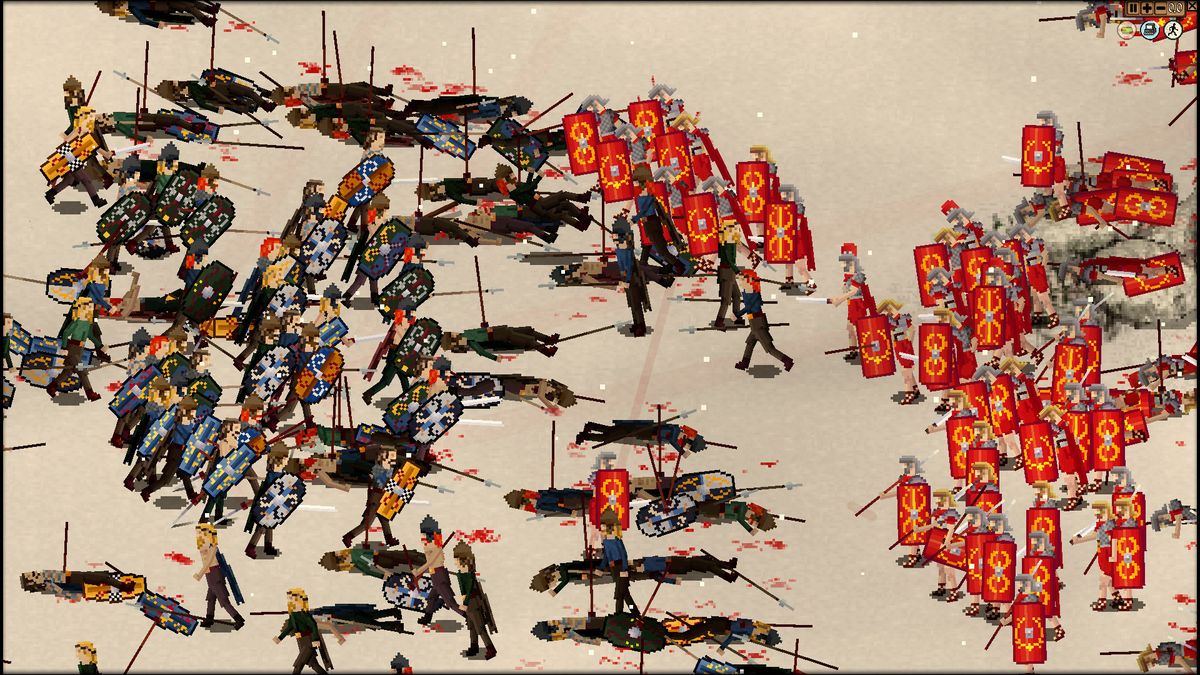 Images of pixel art strategy game Roma Invicta