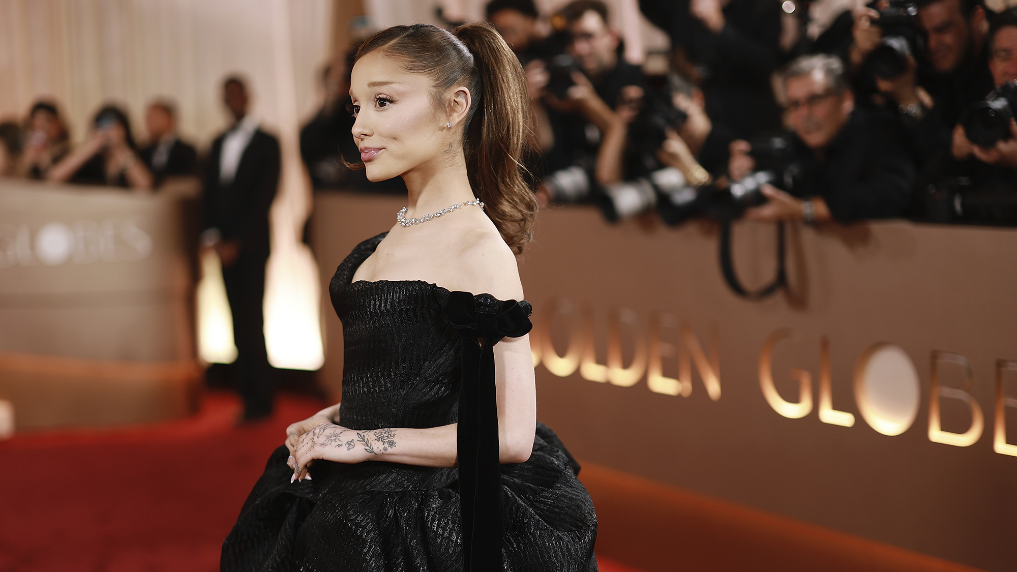 Ariana Grande attends the 83rd annual Golden Globe Awards at The Beverly Hilton in Beverly Hills, California