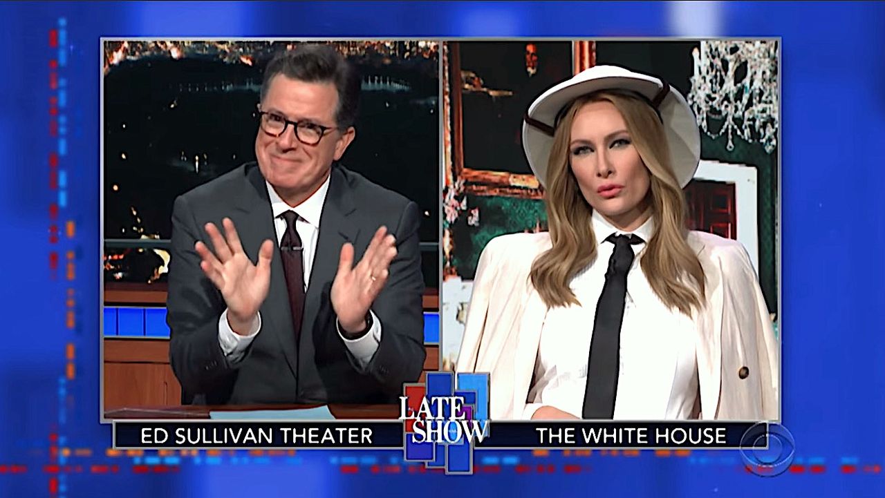 Stephen Colbert interviews &amp;quot;Melania Trump&amp;quot;