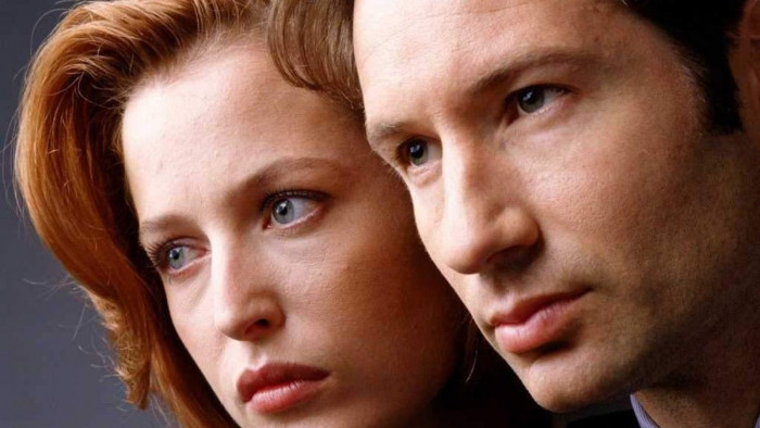 Gillian Anderson and David Duchovny in X-Files
