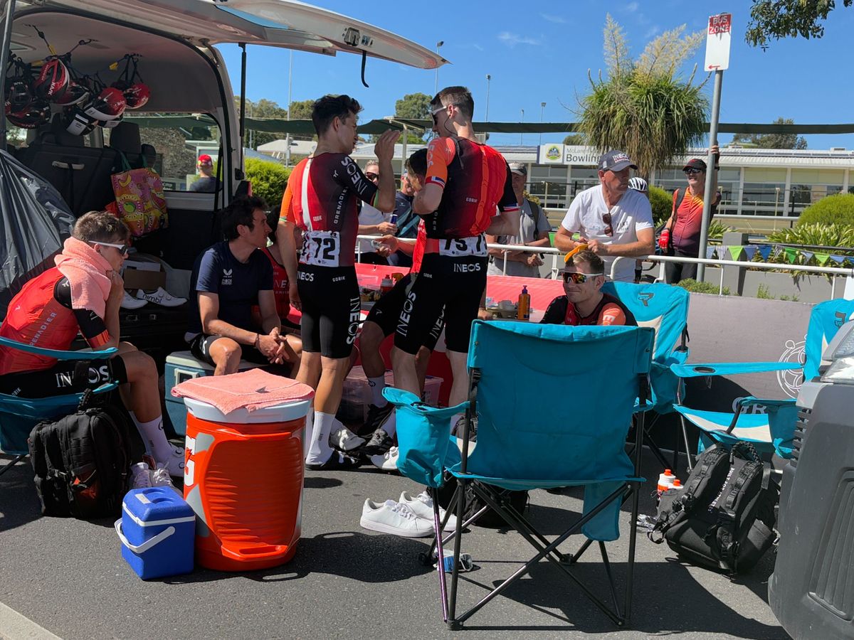 Riders were relaxed at the start of McLaren Vale