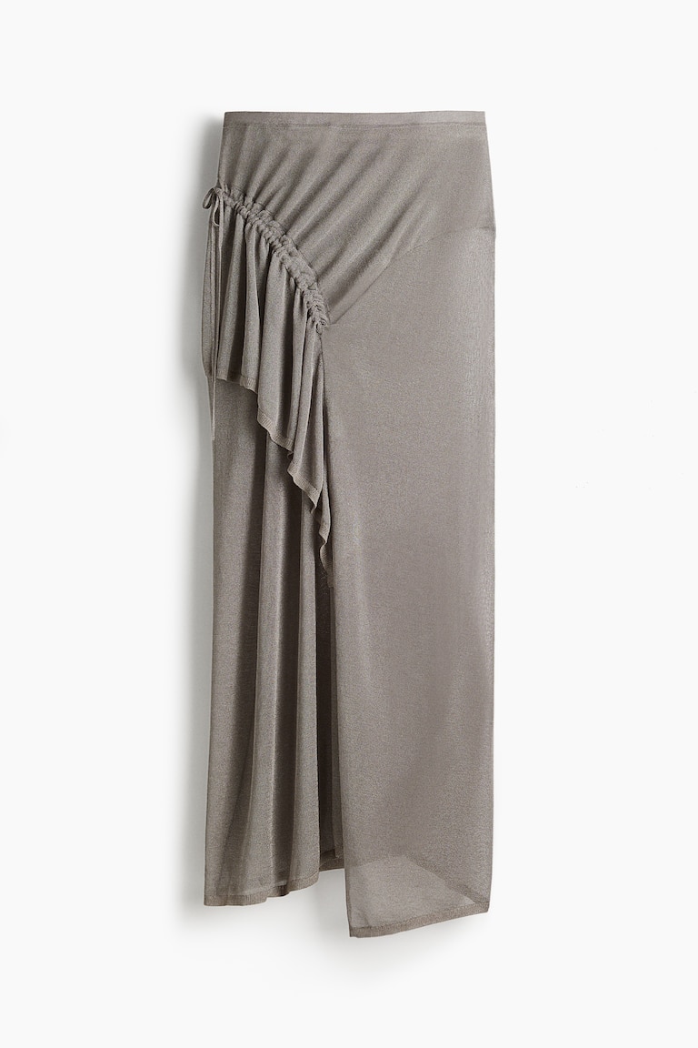 Asymmetric Knit Skirt