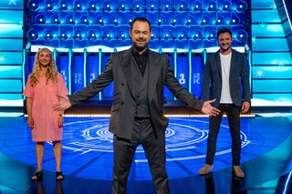 Danny Dyer hosts 'The Wall vs. EastEnders Christmas Special' with Walford co-stars James Bye and Maddy Hill.