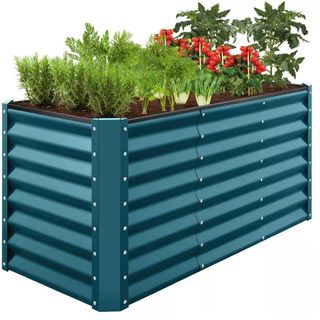 Best Choice Products 4x2x2ft Outdoor Metal Raised Garden Bed