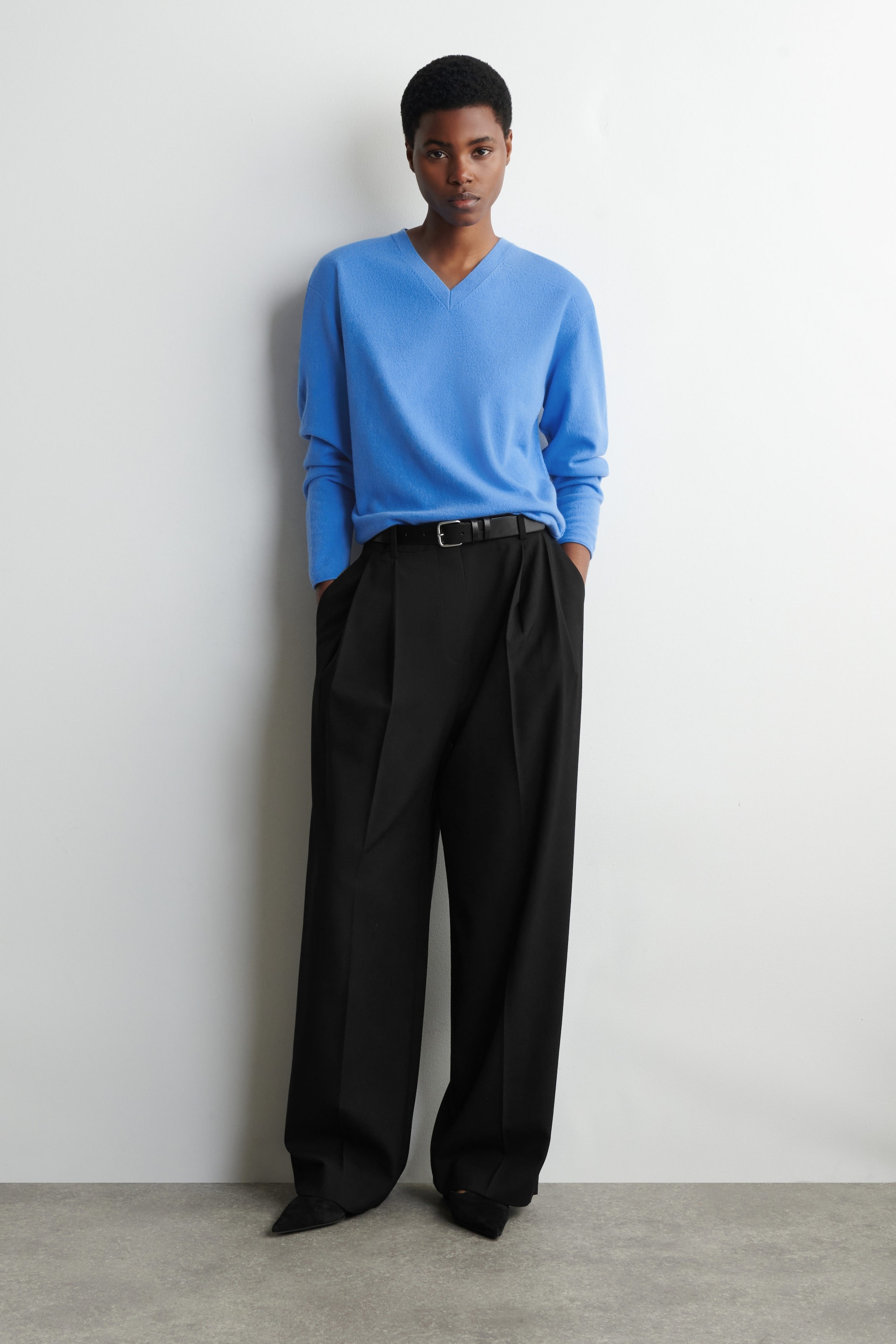 COS, Relaxed Twill Wide-Leg Pants