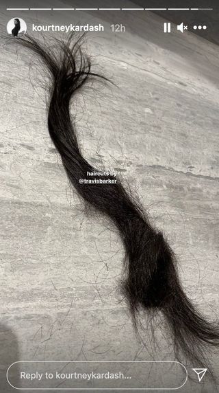screenshot kourtney kardashian hair cut travis barker