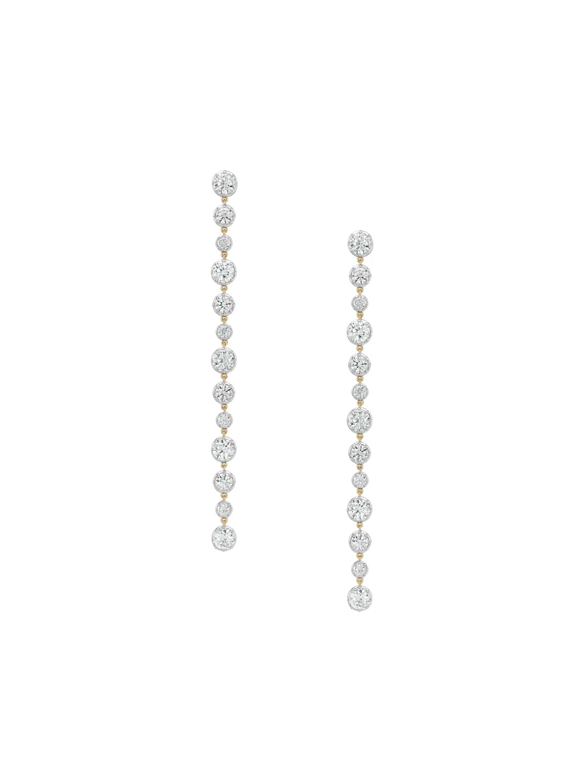 Dorsey, Long Sylvie Rivi&amp;egrave;re Earrings in Moissanite