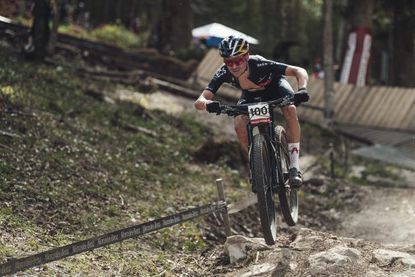 Tom Pidcock at the Nove Mesto World Cup in mountain biking
