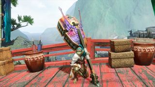 Mhr Hunting Horn Player Kneeling