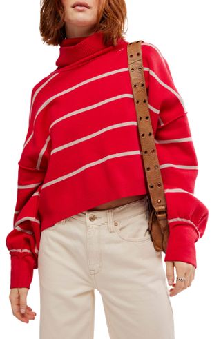 Free People, Paulie Stripe Turtleneck Sweater