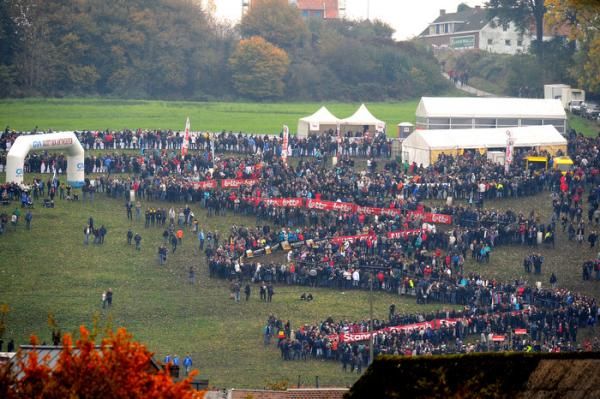 Spectators were out in force at the Koppenbergcross.