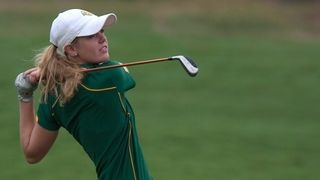 Amy Olson takes a shot during the 2011 NCAA Division I Championship