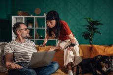 a couple fighting over a decision