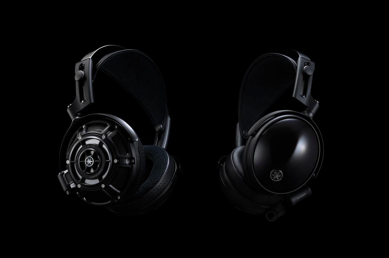Yamaha YH-C3000 and YH-4000 on a black background