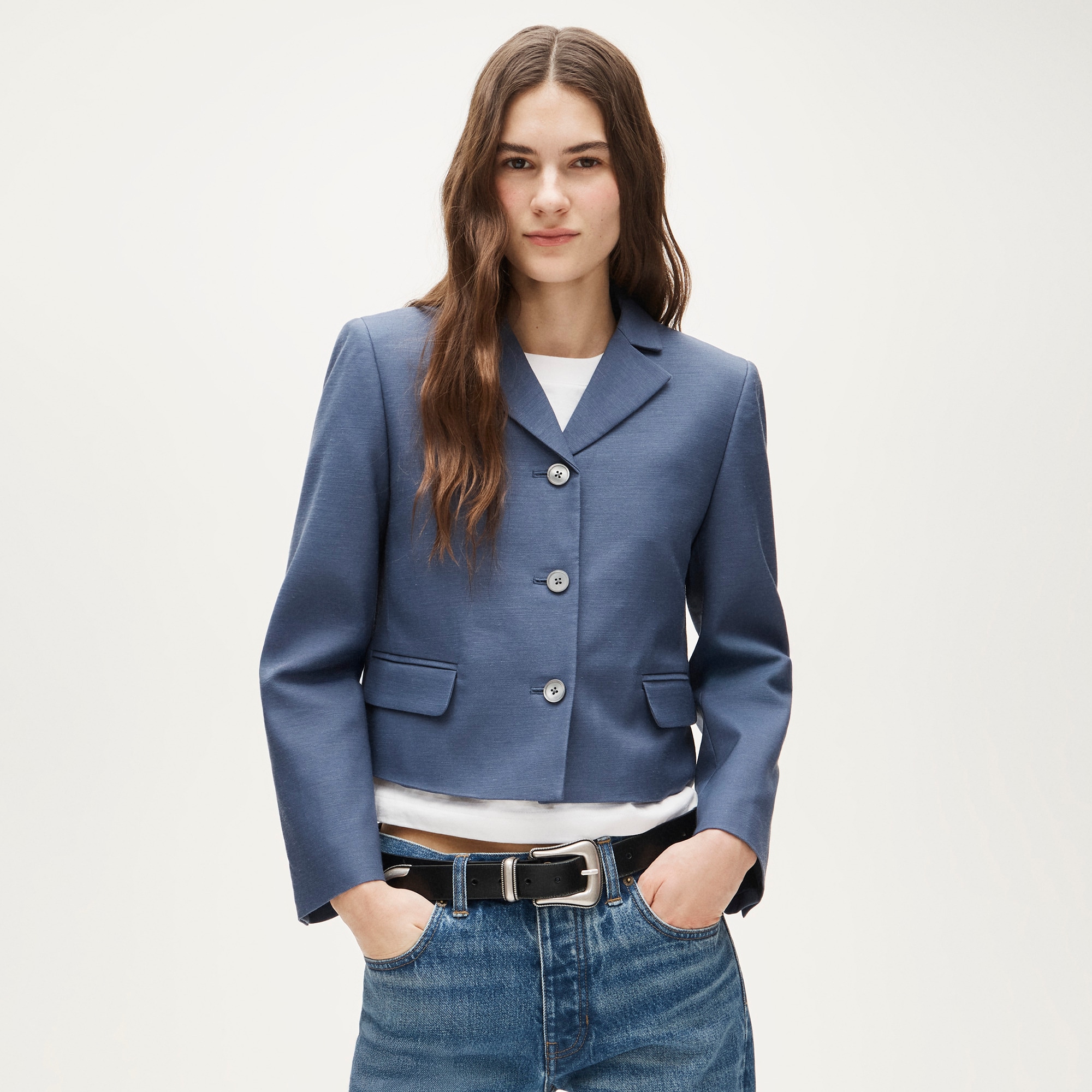 Lenore Lady Blazer in Gramercy Linen Blend