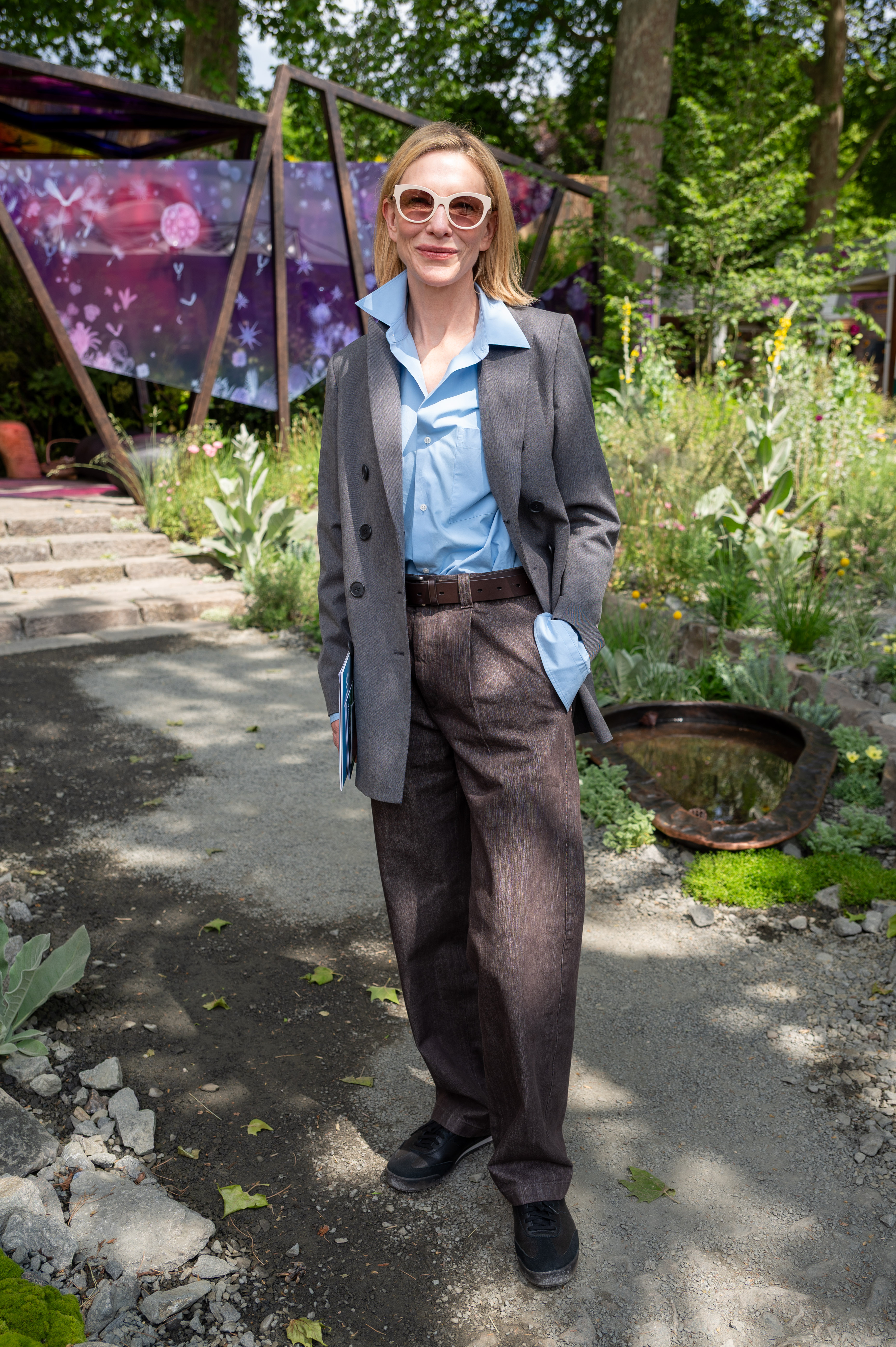 Cate Blanchett in May 2025 at the Chelsea Flower Show